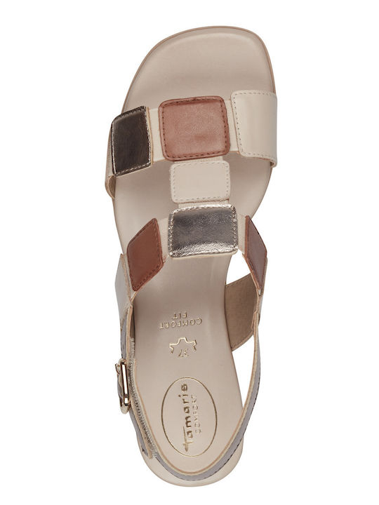 Leather Sandals Tabac Brown