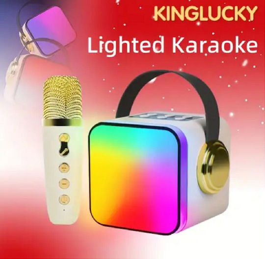 Karaoke Speaker with Wireless Microphone and Lighting Effects ZX-03 Pink