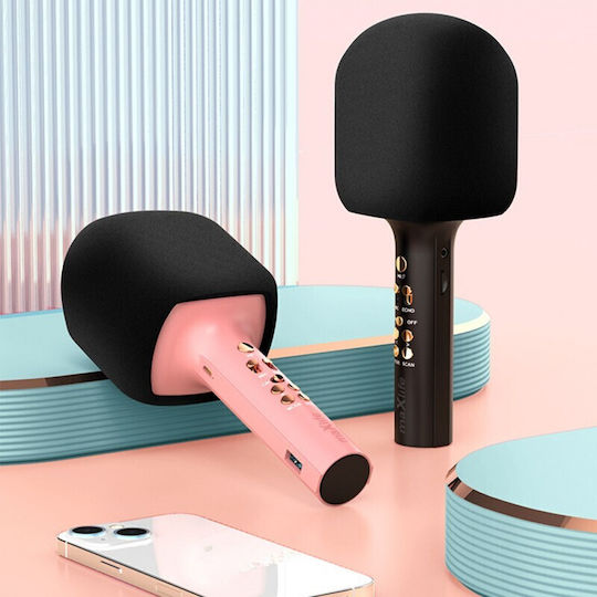 Maxlife Μικρόφωνο Karaoke Ασύρματο MXBM-600 Ροζ