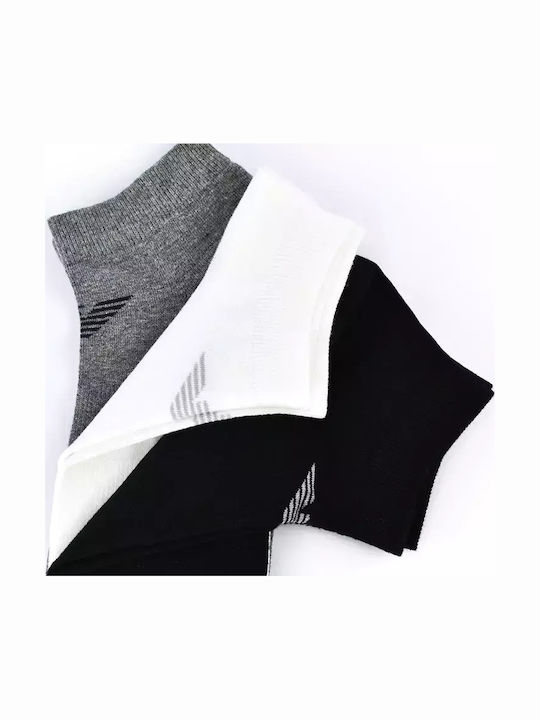 Emporio Armani Men's Socks Grey-white-black 3Pack