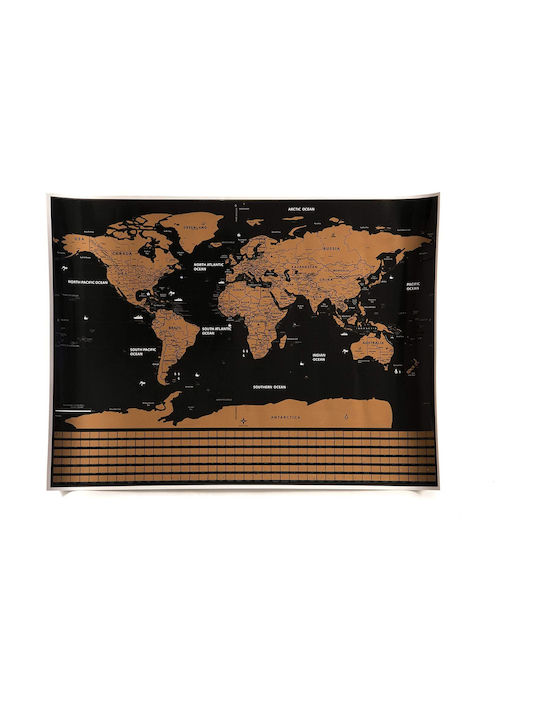 Rubbelkarte Für Bürodekoration Zubehör 82x59cm