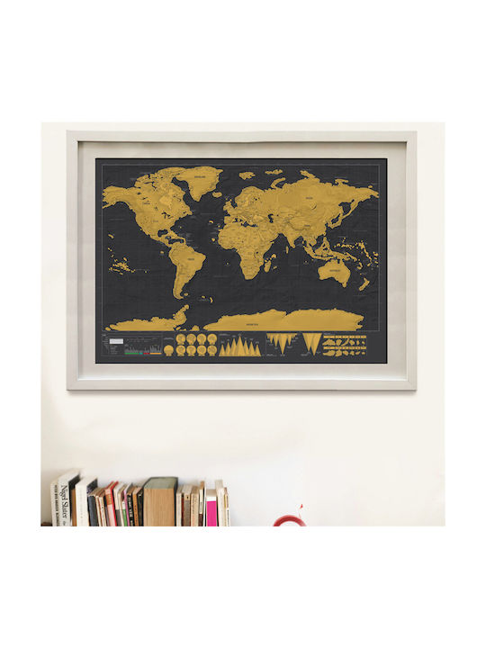 Rubbelkarte Für Bürodekoration Zubehör 82x59cm