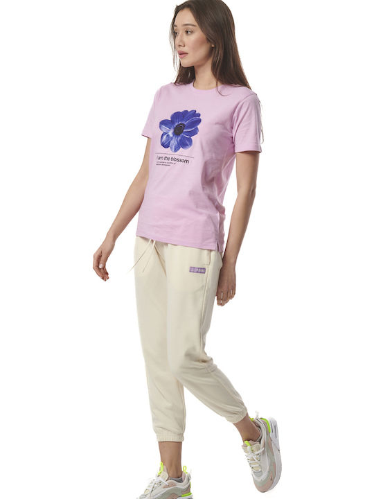 High Waist Sweatpants Jogger Antique White