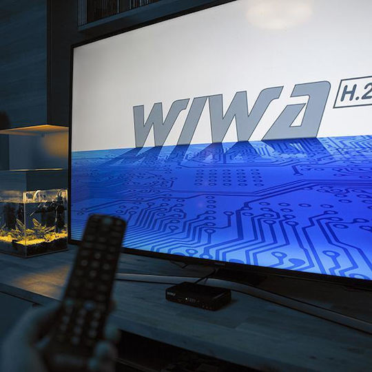 WIWA H.265 Pro Ψηφιακός Δέκτης Mpeg-4 Full HD (1080p) με Λειτουργία PVR (Εγγραφή σε USB) Σύνδεσεις SCART / HDMI / USB