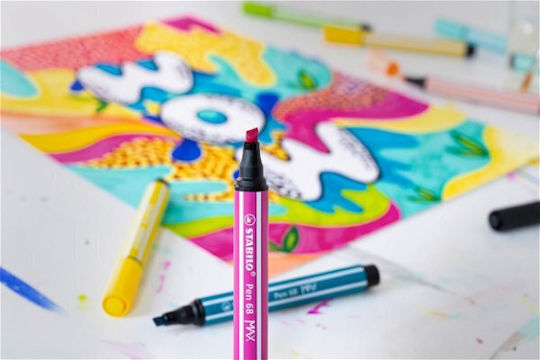 Stabilo Pen 68 Markere de Proiectare 5mm Arty 6buc