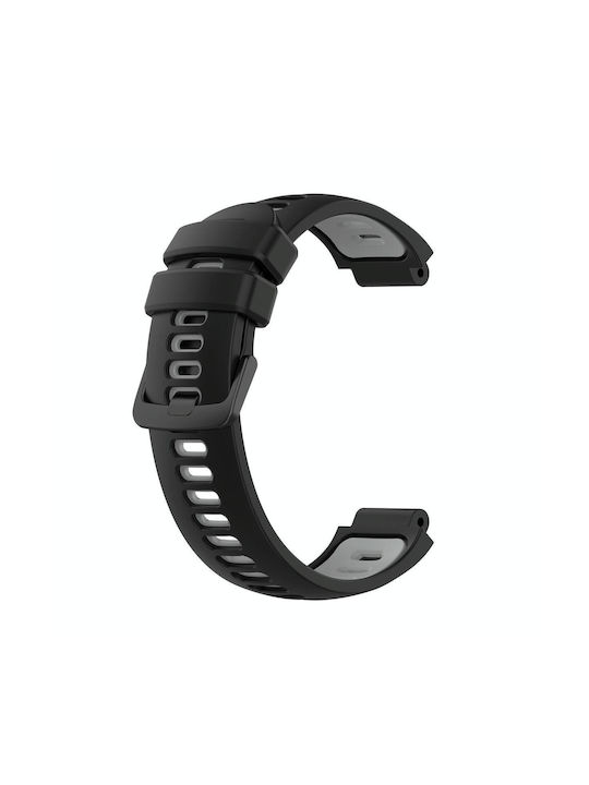 Garmin Forerunner 735 735xt Two-color Silicone Watch Band Black+grey Garmin Forerunner 735 735xt Two-color Silicone Watch Band Black+grey