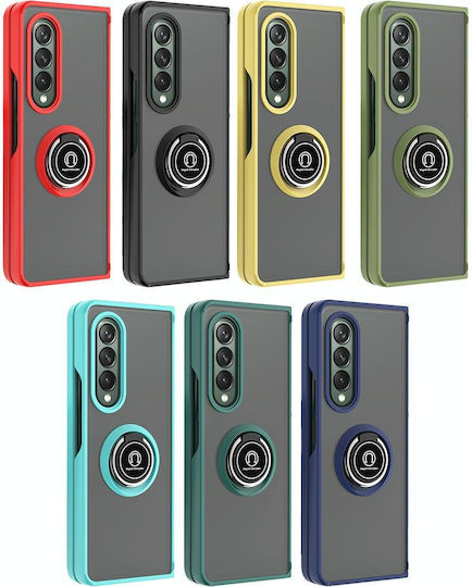 Samsung Galaxy Z Fold3 5g Q Shadow 1 Series Tpu + Pc Holder Phone Case Sky Blue