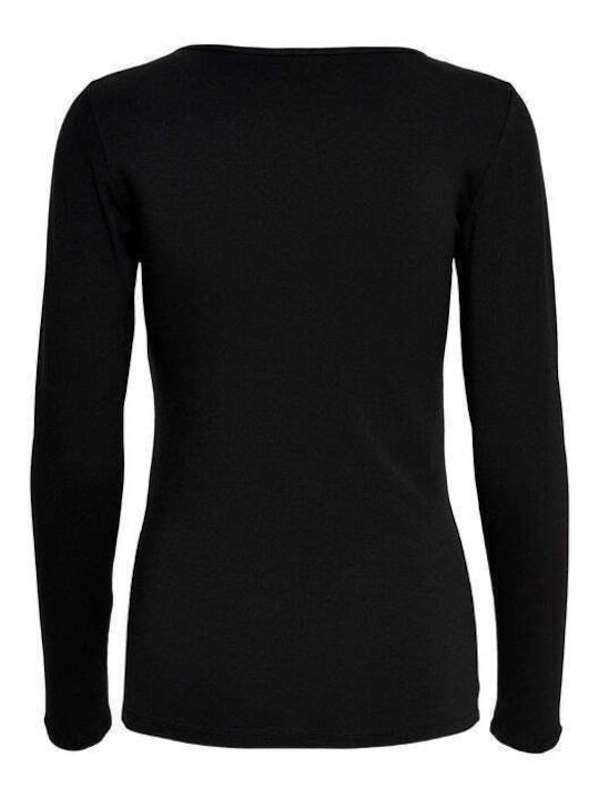 Only Long Sleeve Women's Blouse Black