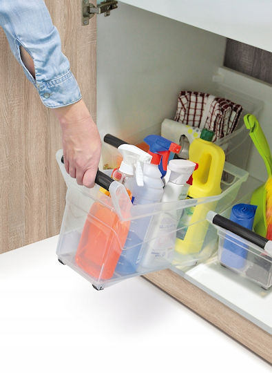 Prosperplast Plastic Storage Box with Lid Transparent 14lt