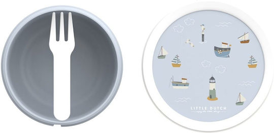 Little Dutch Flowers & Butterflies Plastic Kids' Food Container Green