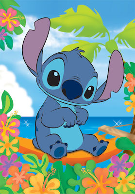 Clementoni Children's Super Color Disney Stitch Puzzle 104 Pieces