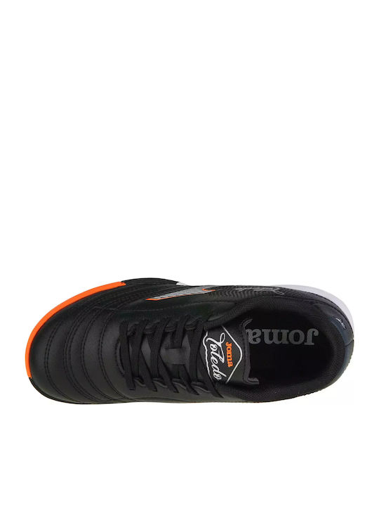 Toledo Jr TF Kinder Fußballschuhe und Stollenschuhe mit Rasen Schwarz