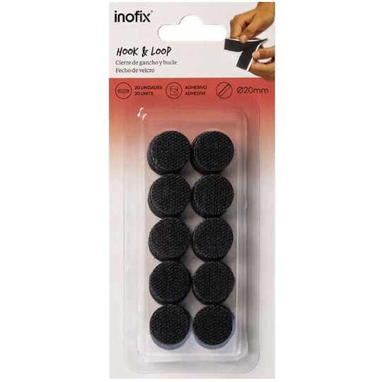 Inofix Τσοχάκια με Αυτοκόλλητο 20x20mm 20τμχ 2146-3