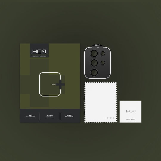 Hofi Camring Pro+ Προστασία Κάμερας Tempered Glass Μαύρο για το Galaxy S24 Ultra