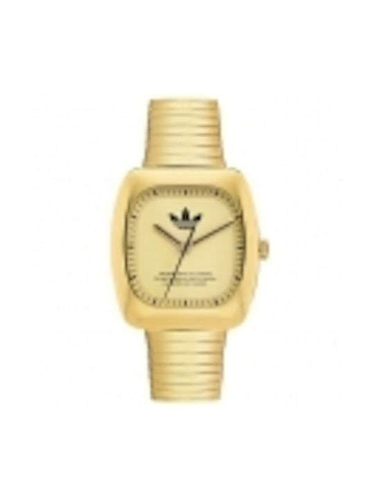 Adidas Watch with Gold Metal Bracelet