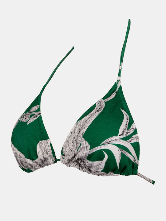 Damen Triangel-Bikinioberteil Rock Club Lily Print Regular Fit Lycra