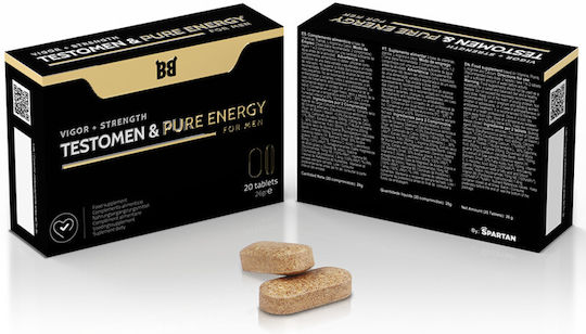 Blackbull By Spartan Testomen & Pure Energy Vigor + Strength Men 20 Tablets
