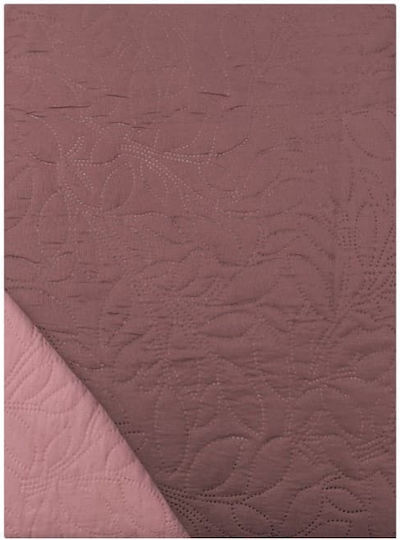 Einzeln Tagesdecken Mit Erhabenem Blumenmuster Sapor Apple/Rosa 160x220cm