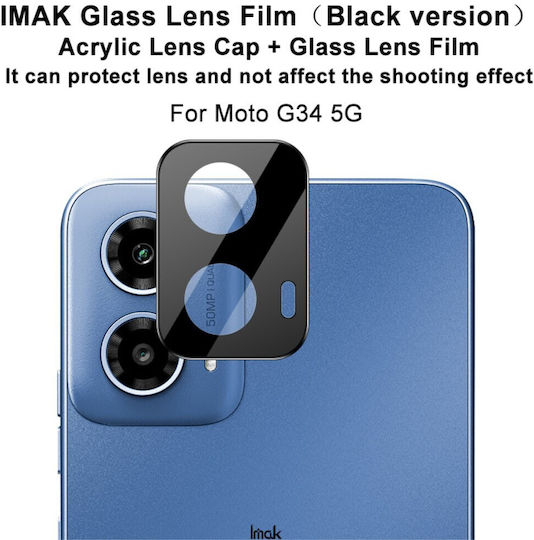 Τζαμάκι Κάμερας Μαύρο για Motorola Moto G34 5G