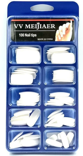 False Nail Tip White 100pcs A-3540-2