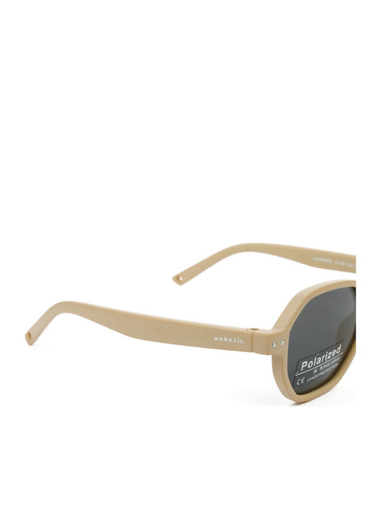 Marasil Baby Kids Sunglasses with Polarized Lenses Beige for 1-4 Years