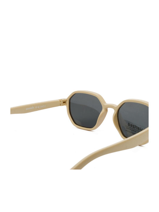 Marasil Baby Kids Sunglasses with Polarized Lenses Beige for 1-4 Years