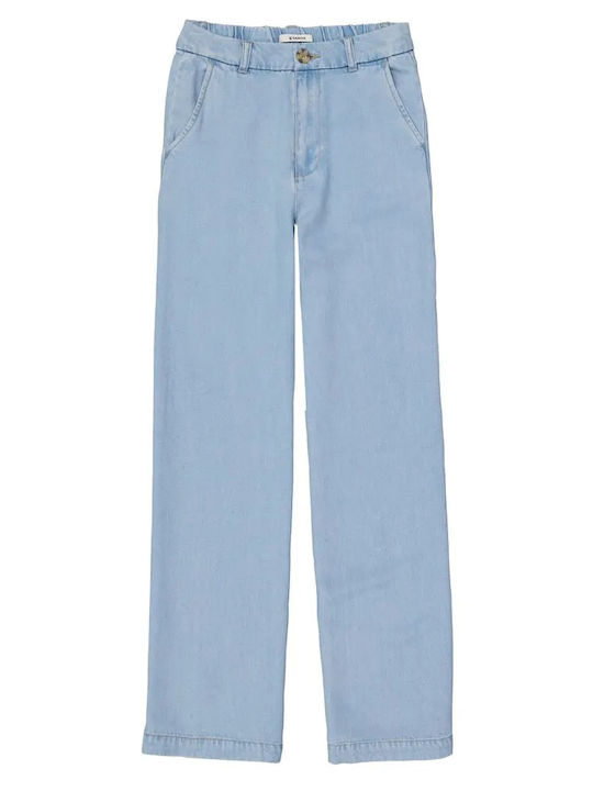 Garcia Women's Fabric Trousers Light Blue