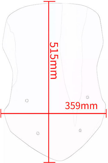 Motorcycle Windshield & Windscreen Tinted Visor for Honda NC750X 2021+ XX-3179-LSM