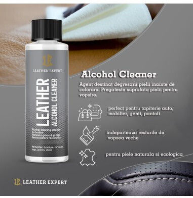Leather Expert Reinigung Glänzen Wachsen und Schutz Satz für Lederteile des Autos 50ml