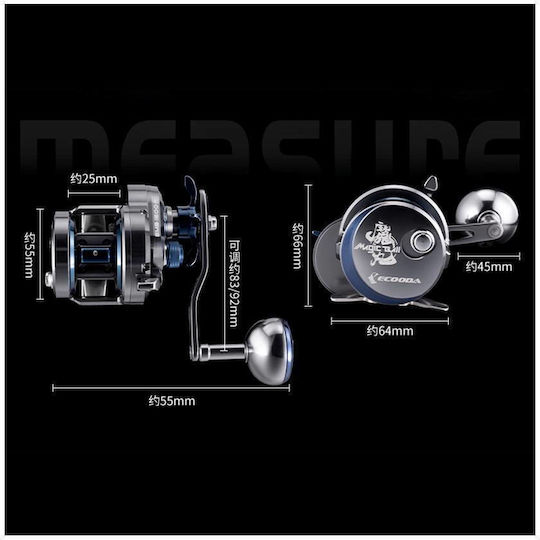 Ecooda Left Handed Fishing Reel for Slow Jigging