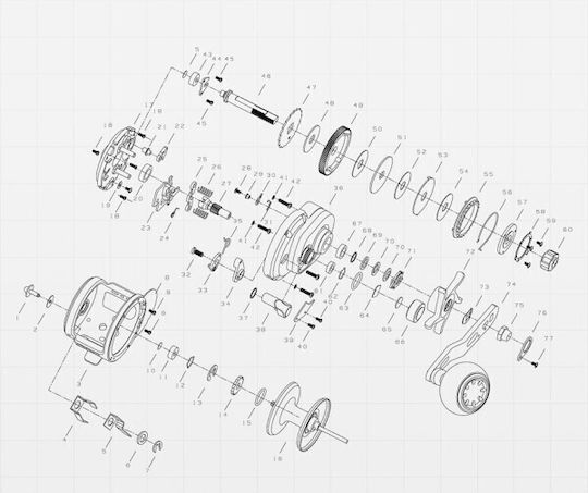 Noeby Max Drag Μηχανισμός Ψαρέματος για Slow Jigging / Inchiku / Καθετή / Συρτή