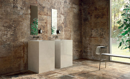 Fondovalle Fliese Boden / Wand Küche / Bad 278x120cm Redclay