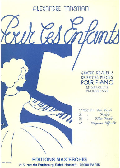 Max Eschig Tansman - Pour Les Enfants, Vol.2 за Пиано