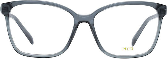 Emilio Pucci Plastic Eyeglass Frame Gray EP5185 020