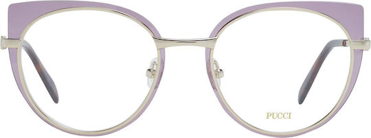 Emilio Pucci Γυναικείος Σκελετός Cat Eye Μωβ EP5220 080