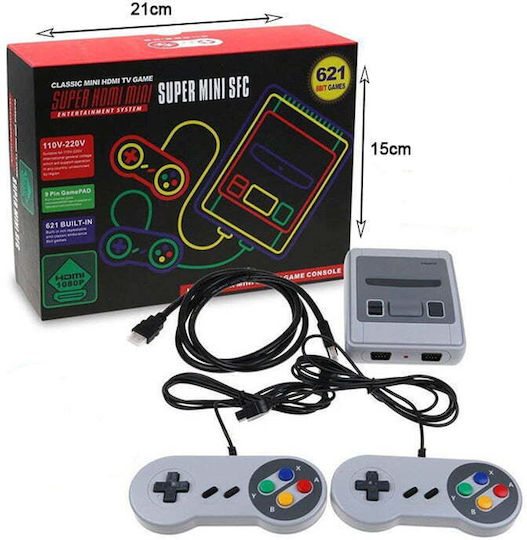 Qiaoyang Super Mini SFC 621 Spiele Elektronische Kinderspiel Retro-Konsole