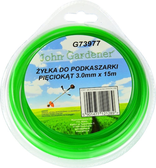 Geko G73977 Μεσινέζα Πεντάγωνη Μήκους 15m και Πάχους 3mm