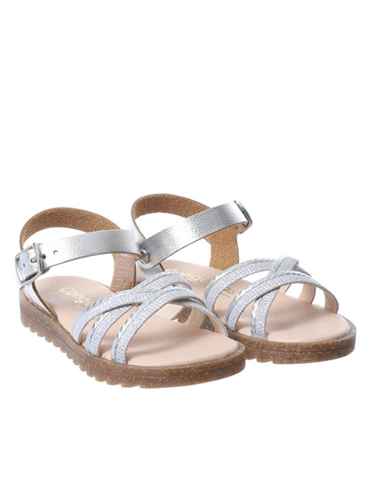 Conguitos Kinder Sandalen Silber