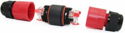 Fis Junction Box Fus Pin Button Split 3p 3x16amp Conductors Up to 2 5mm² Red