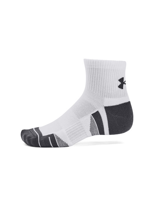 Under Armour Performance Șosete pentru Alergare Albe 3 perechi