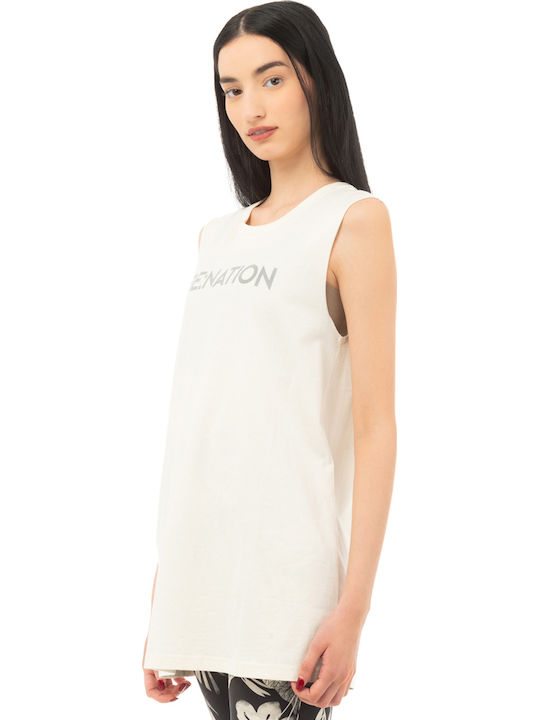 Γυναικεία Μπλούζα Αμάνικη Offwhite