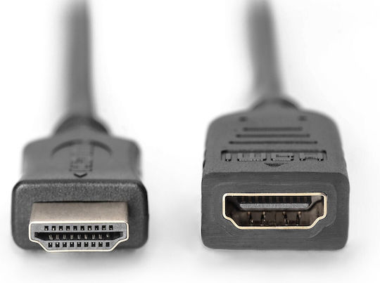 Digitus Кабел HDMI Мъжки - HDMI Женски 2м Черен