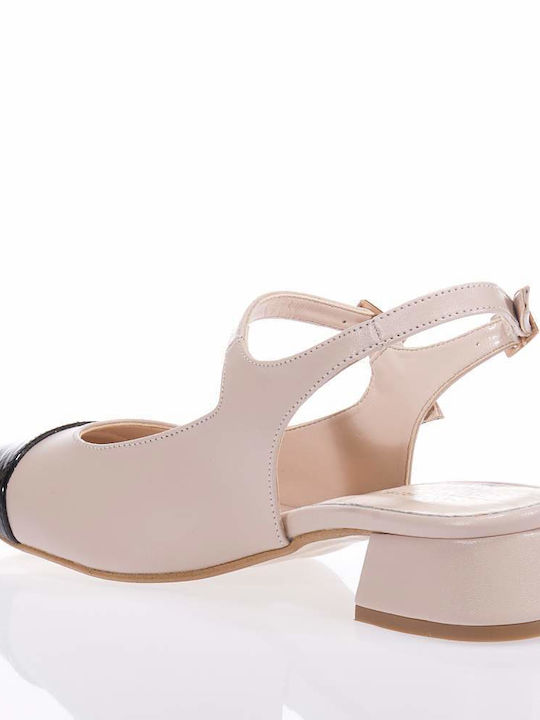 Beatris Pink Heels with Strap