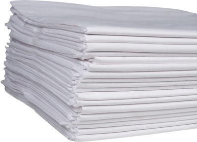Astron Italy Hotelbettlaken Weiß Einzel 160x240cm Baumwolle und Polyester 1Stück
