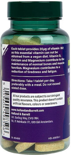 Holland & Barrett High Strength ABC-Z Πολυβιταμίνη για Ενίσχυση του Ανοσοποιητικού, τα Μαλλιά & τα Νύχια 60 ταμπλέτες
