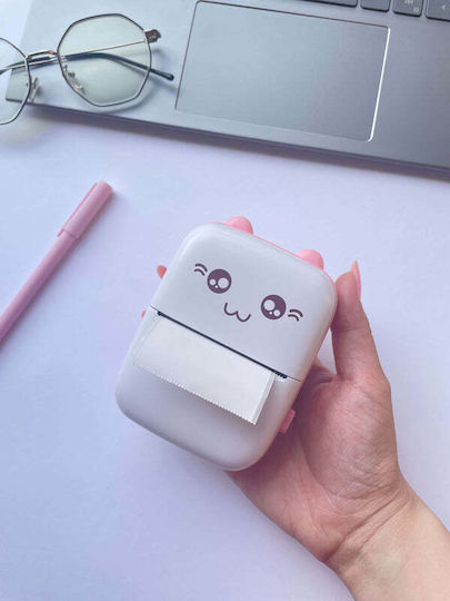 Black and White Thermal Printer White / Pink