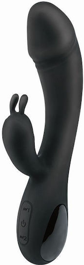 Chisa Novelties Δονητής Rabbit 19cm Μαύρος