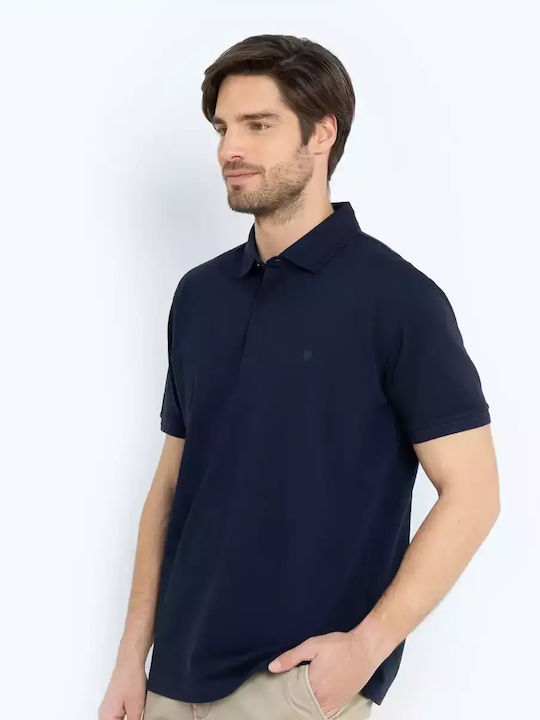 Polo Short Sleeve Dark Blue Blouse