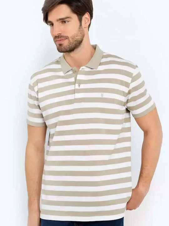 Acorn Polo Short Sleeve Blouse Beige