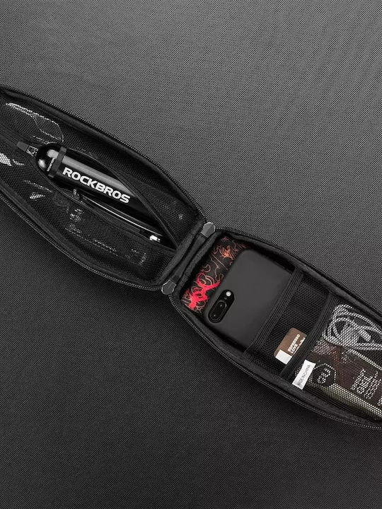 Rockbros B60 Wasserdichte Fahrradtasche für Rahmen - Schwarz